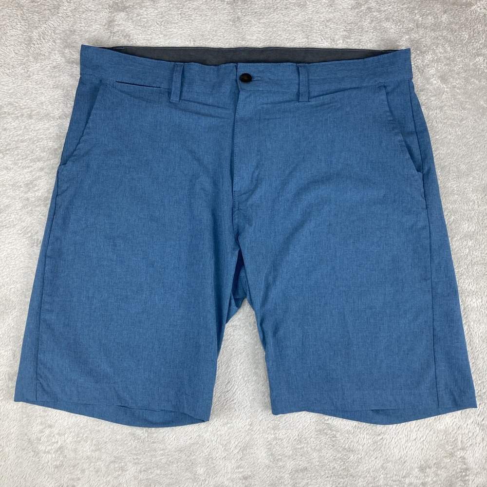 Burnside Shorts Mens 40 Blue Chino Comfort Lightweight Pockets Skater Golf